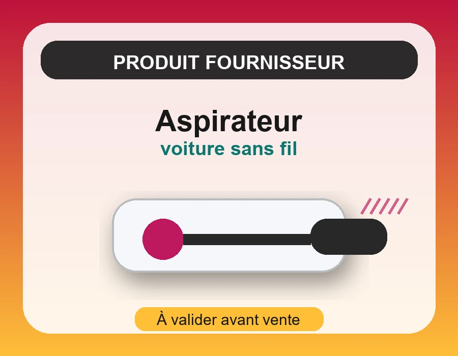 Mini aspirateur voiture sans fil