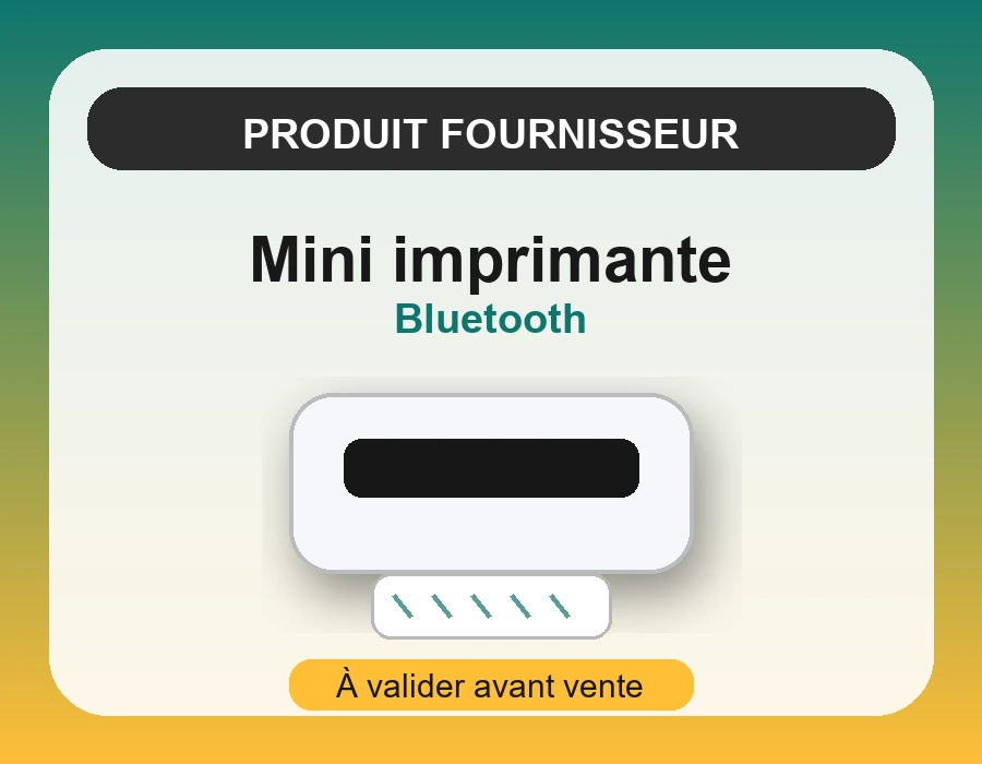 Mini imprimante thermique Bluetooth