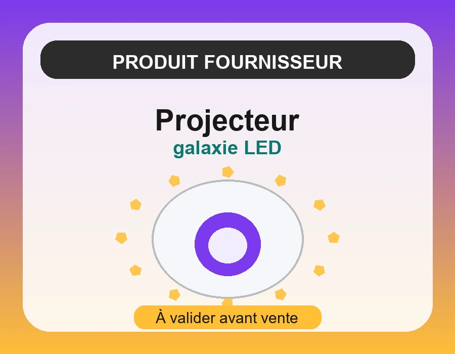 Projecteur galaxie LED pour ambiance