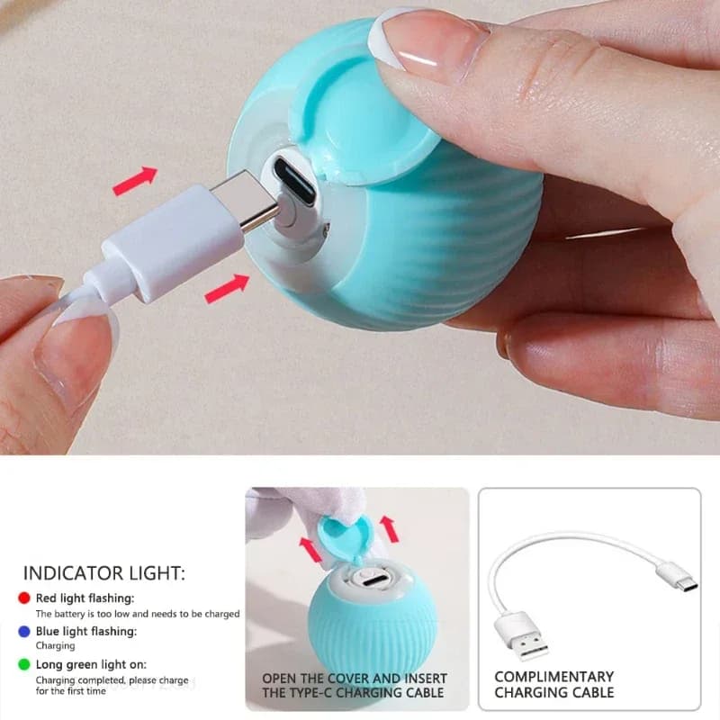 Balle interactive automatique pour chat photo 5
