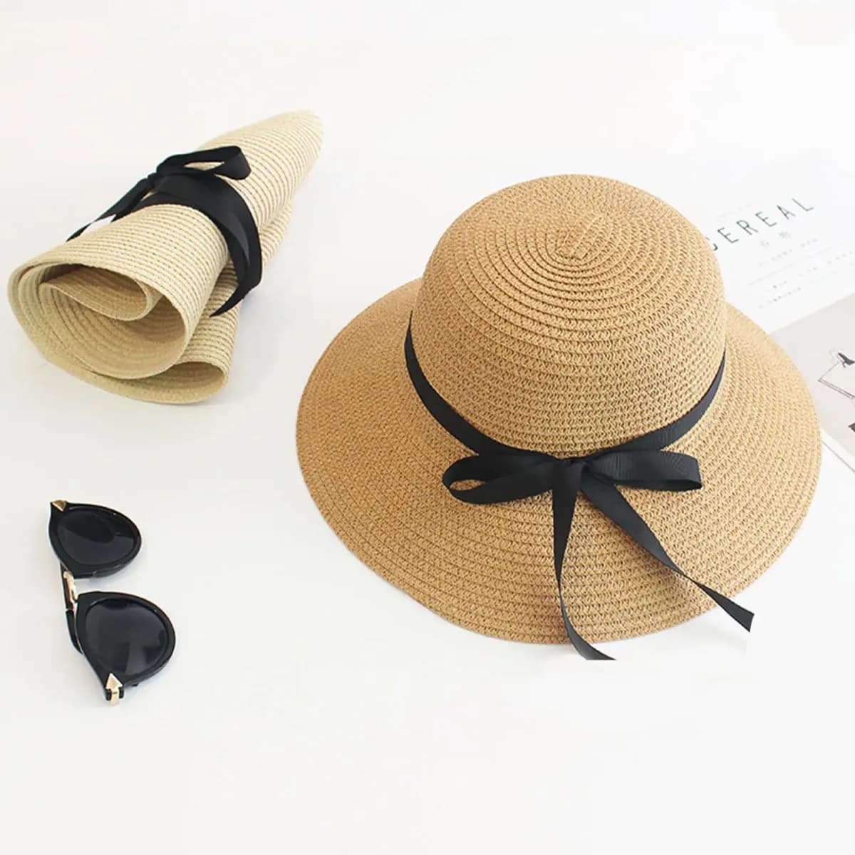 Chapeau de paille pliable UPF 50+ photo 4