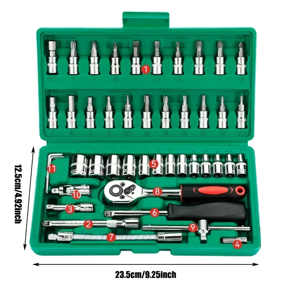 Coffret clé à cliquet et douilles 46 pièces - boutique Maxi Trouvaille photo 3