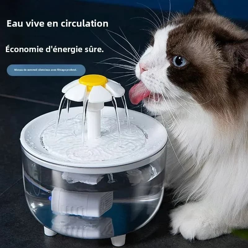 Fontaine à eau silencieuse pour chat USB 1,2 L photo 3