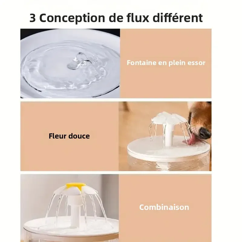 Fontaine à eau silencieuse pour chat USB 1,2 L photo 4