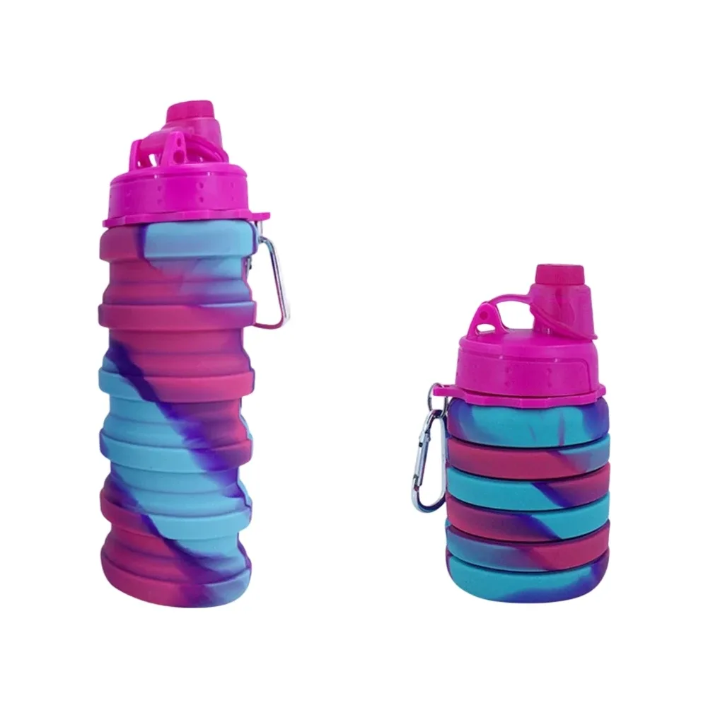 Gourde pliable silicone voyage avec mousqueton - accessoires Maxi Trouvaille photo 4