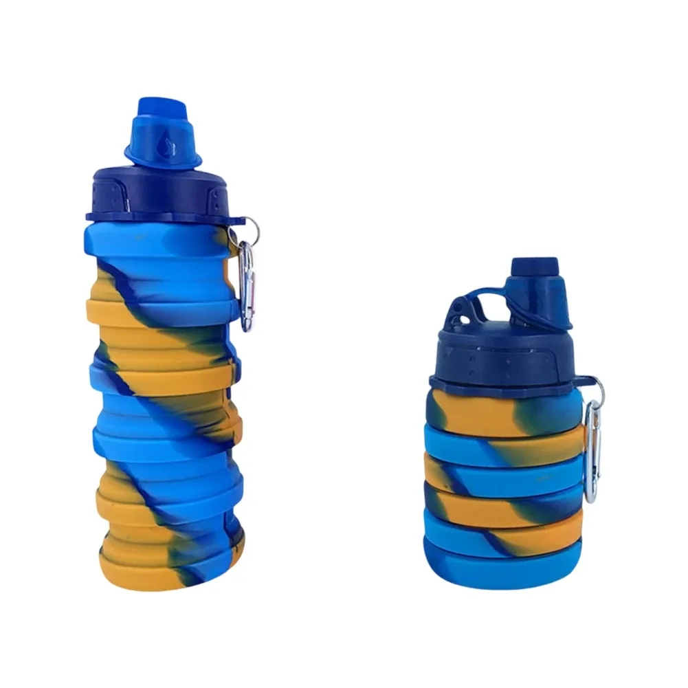 Gourde pliable silicone voyage avec mousqueton - accessoires Maxi Trouvaille photo 5
