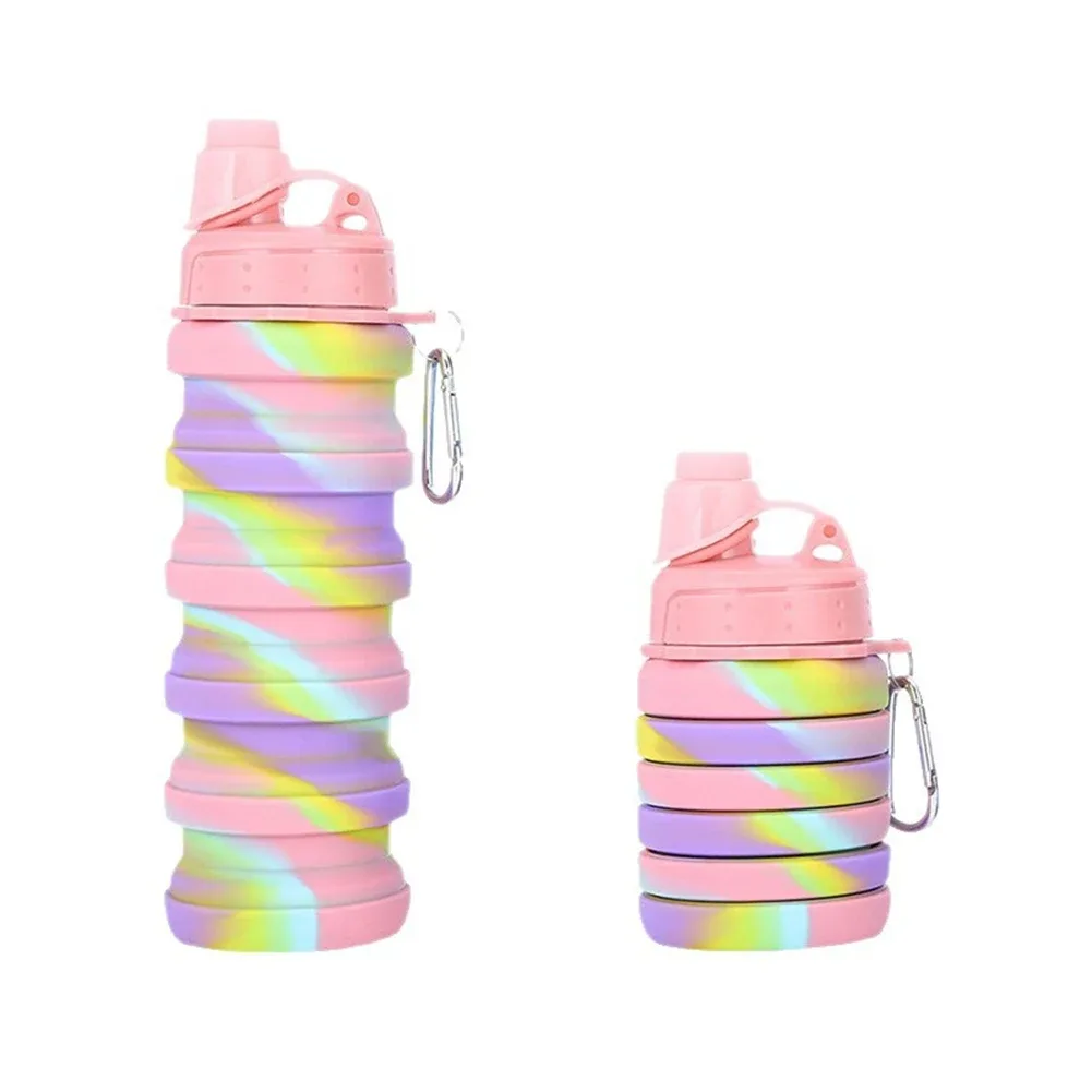 Gourde pliable silicone voyage avec mousqueton - accessoires Maxi Trouvaille photo 6