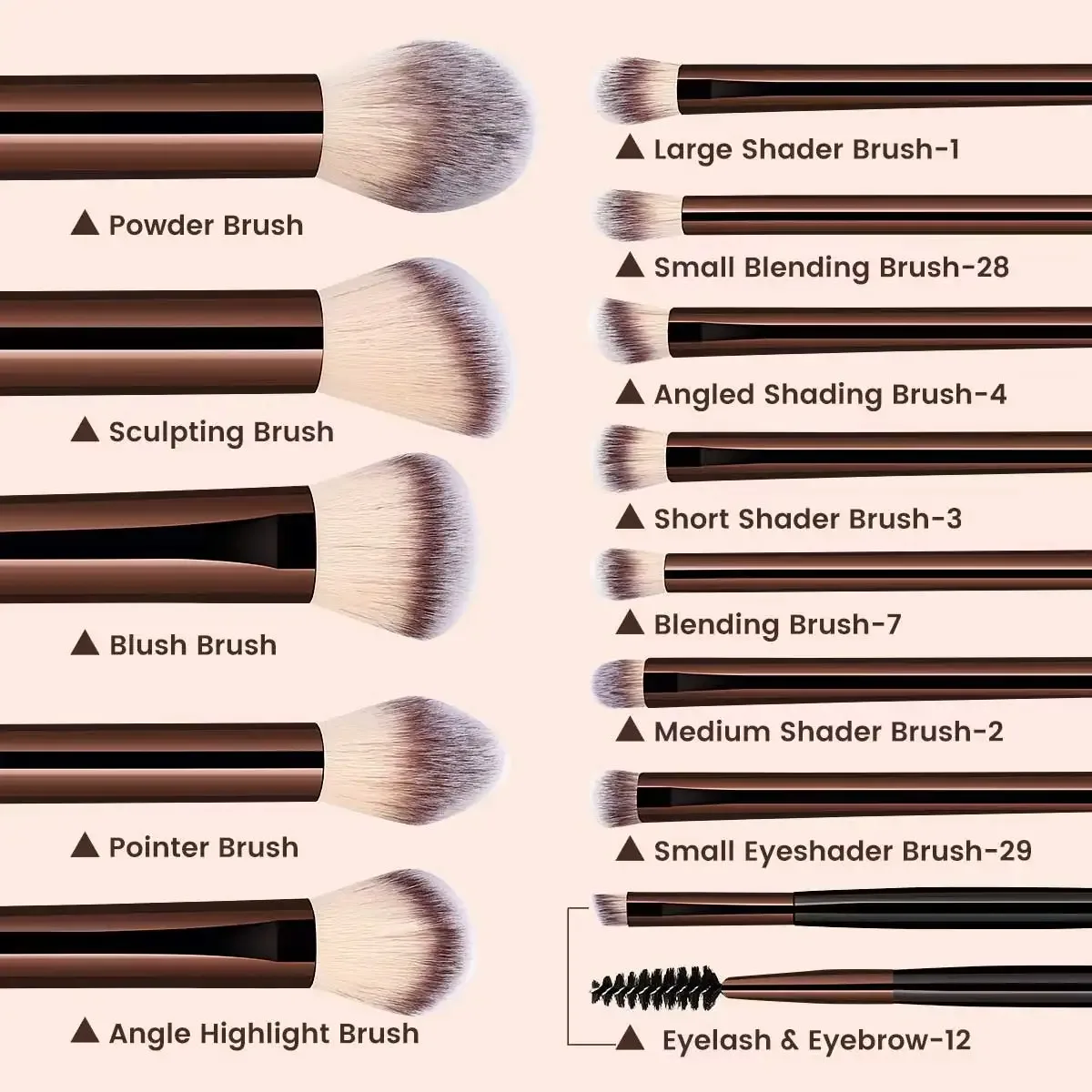 Kit complet 13 pinceaux de maquillage photo 3