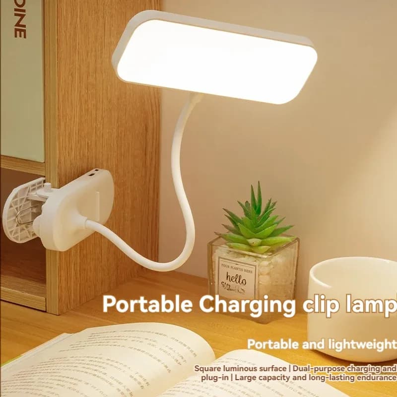 Lampe de bureau LED à pince rechargeable USB photo 3