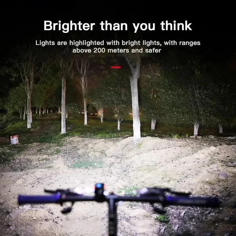 Lampe vélo USB rechargeable affichage batterie - high-tech Maxi Trouvaille photo 3