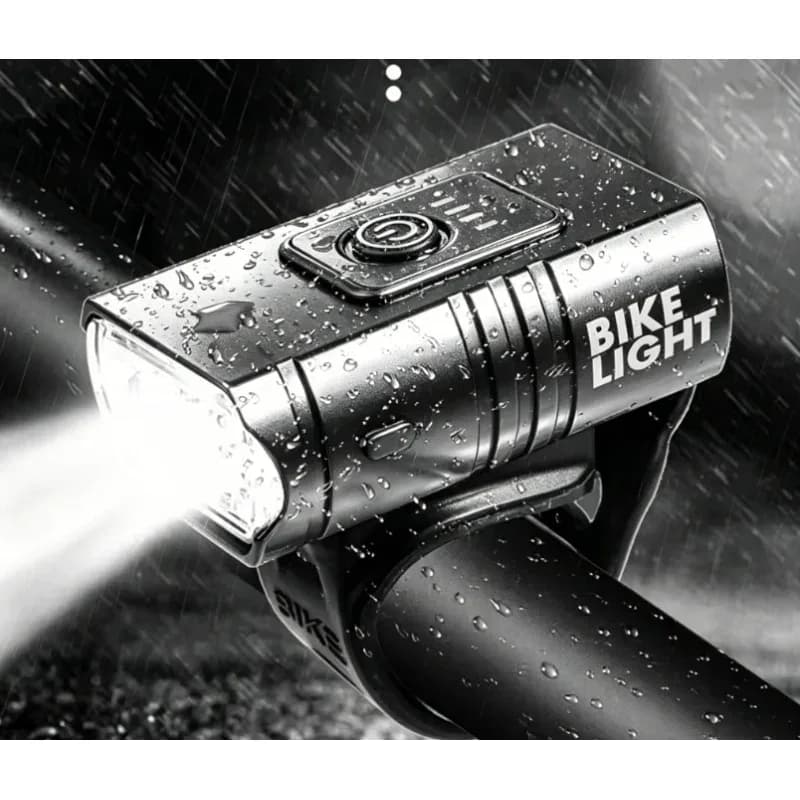Lampe vélo USB rechargeable affichage batterie - high-tech Maxi Trouvaille photo 4