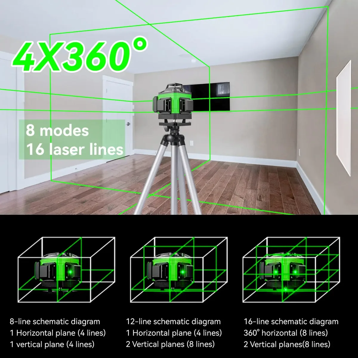 Niveau laser 16 lignes autonivelant - boutique Maxi Trouvaille photo 2