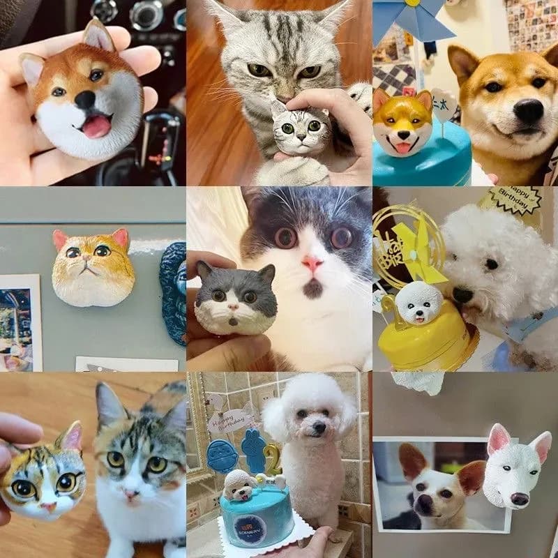 Peigne poils chat autonettoyant - animaux Maxi Trouvaille photo 3