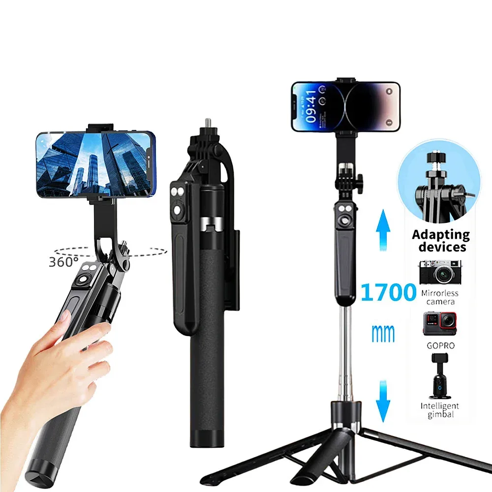 Perche selfie trépied 170 cm avec télécommande photo 2