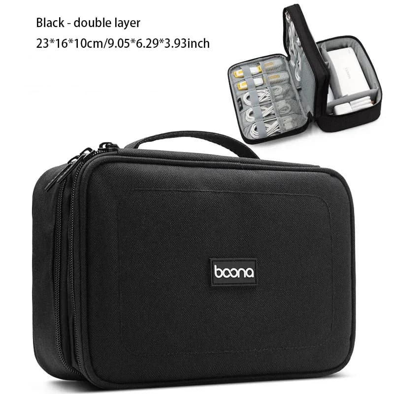 Pochette organisateur câbles double couche voyage - accessoires Maxi Trouvaille photo 4