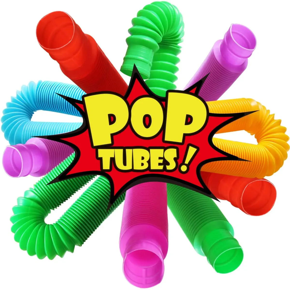Pop tubes sensoriels colorés - lot de 4 - enfant Maxi Trouvaille photo 3