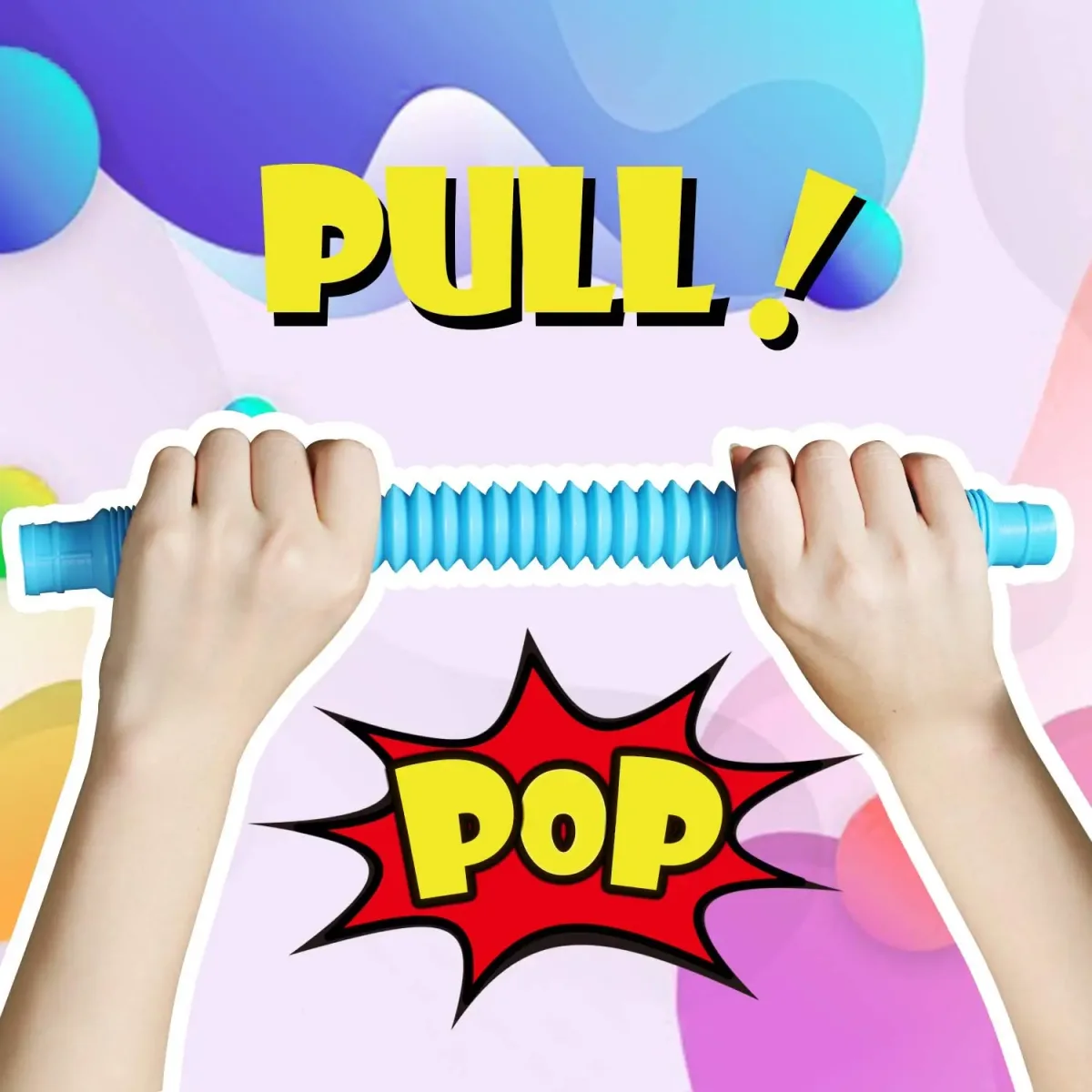 Pop tubes sensoriels colorés - lot de 4 - enfant Maxi Trouvaille photo 5