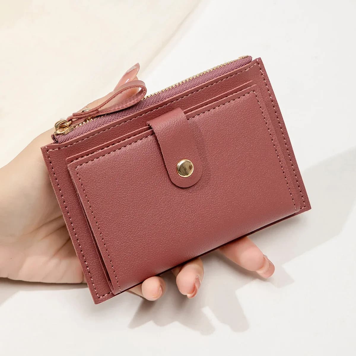 Porte-cartes ultra-fin en cuir pour femme - accessoires Maxi Trouvaille photo 3