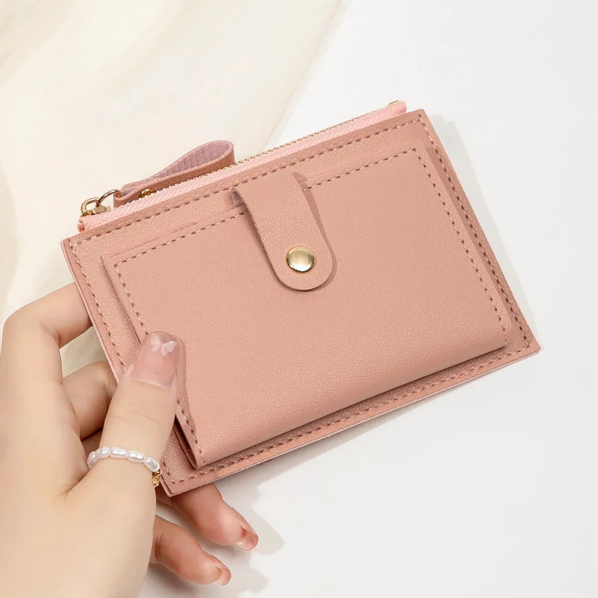 Porte-cartes ultra-fin en cuir pour femme - accessoires Maxi Trouvaille photo 4