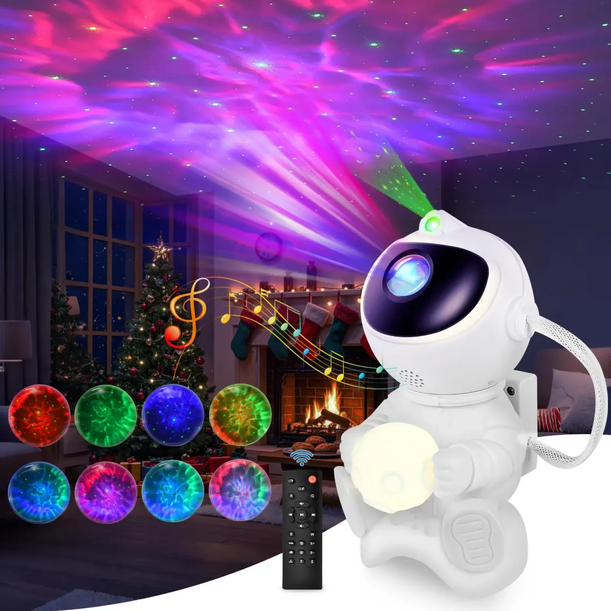 Projecteur galaxie astronaute avec enceinte photo 2