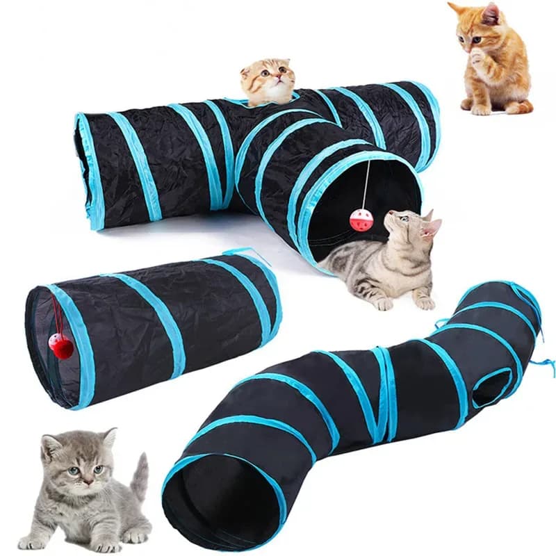Tunnel de jeu pliable pour chat - animaux Maxi Trouvaille