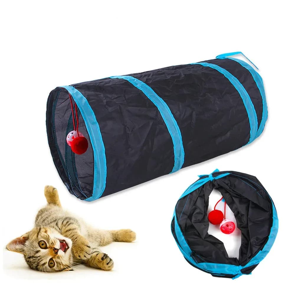 Tunnel de jeu pliable pour chat - animaux Maxi Trouvaille photo 2