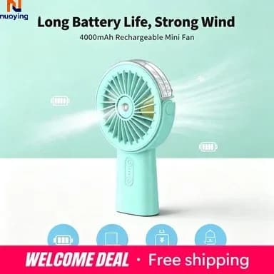 Ventilateur brumisateur portable rechargeable photo 2
