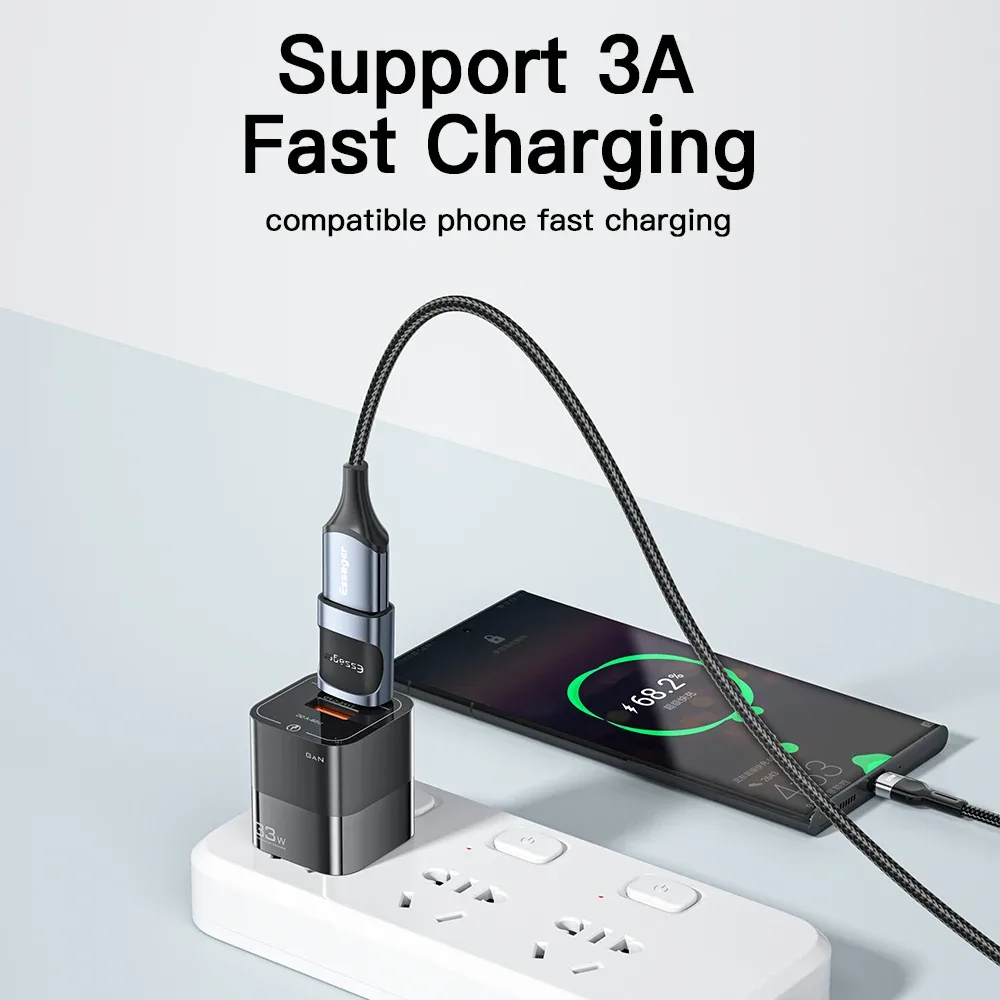 Adaptateur OTG USB 3.0 vers USB-C Essager - accessoires Maxi Trouvaille photo 2