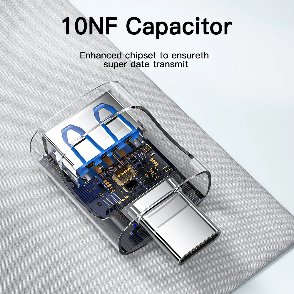 Adaptateur OTG USB 3.0 vers USB-C Essager - accessoires Maxi Trouvaille photo 5