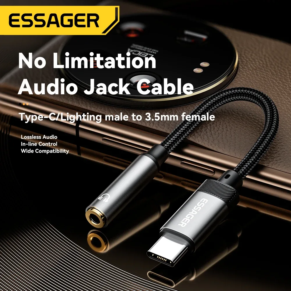 Adaptateur USB-C vers jack 3,5 mm Essager - accessoires Maxi Trouvaille photo 5