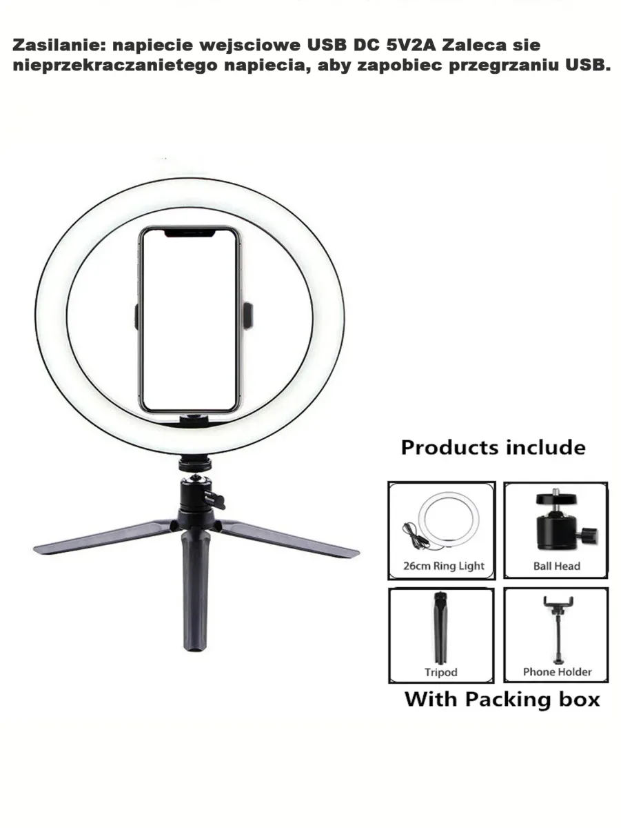 Anneau lumineux 26 cm avec trépied - accessoires Maxi Trouvaille photo 6