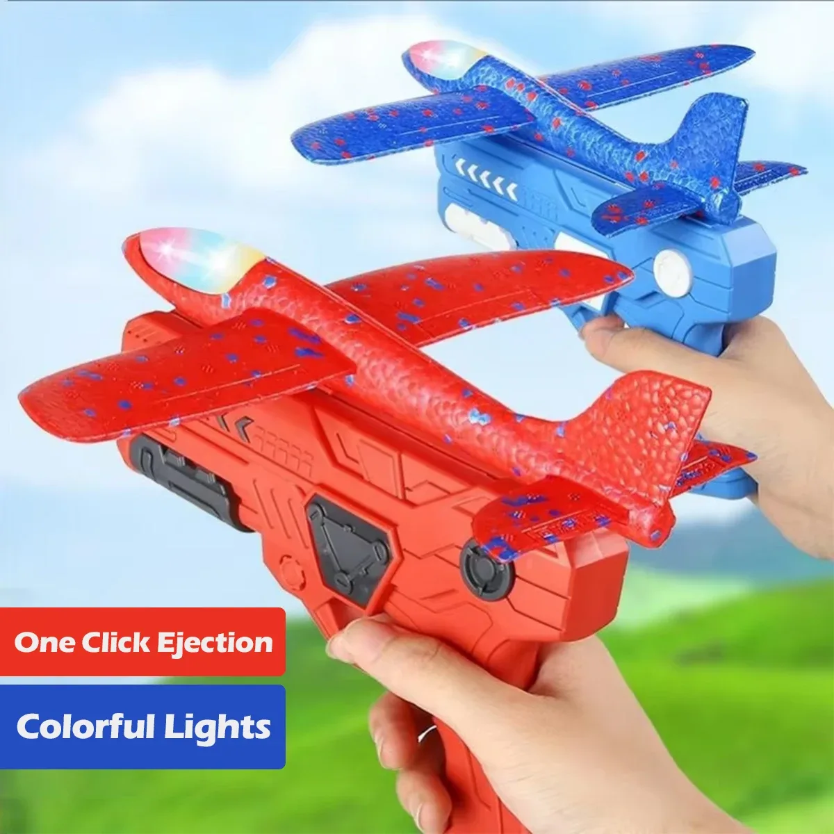 Avion mousse avec lanceur jeu extérieur - enfant Maxi Trouvaille