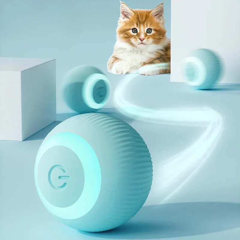 Balle interactive automatique pour chat