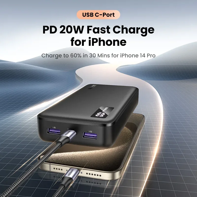 Batterie externe UGREEN 20000 mAh charge rapide 20W - high-tech Maxi Trouvaille photo 2