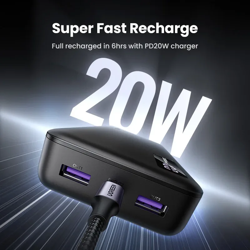 Batterie externe UGREEN 20000 mAh charge rapide 20W - high-tech Maxi Trouvaille photo 5