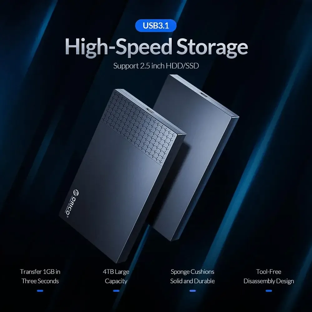 Boîtier disque dur externe 2,5" USB-C ORICO - high-tech Maxi Trouvaille photo 2
