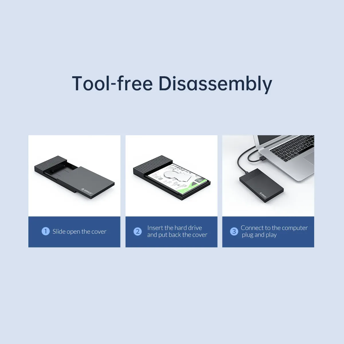 Boîtier disque dur externe 2,5" USB-C ORICO - high-tech Maxi Trouvaille photo 5