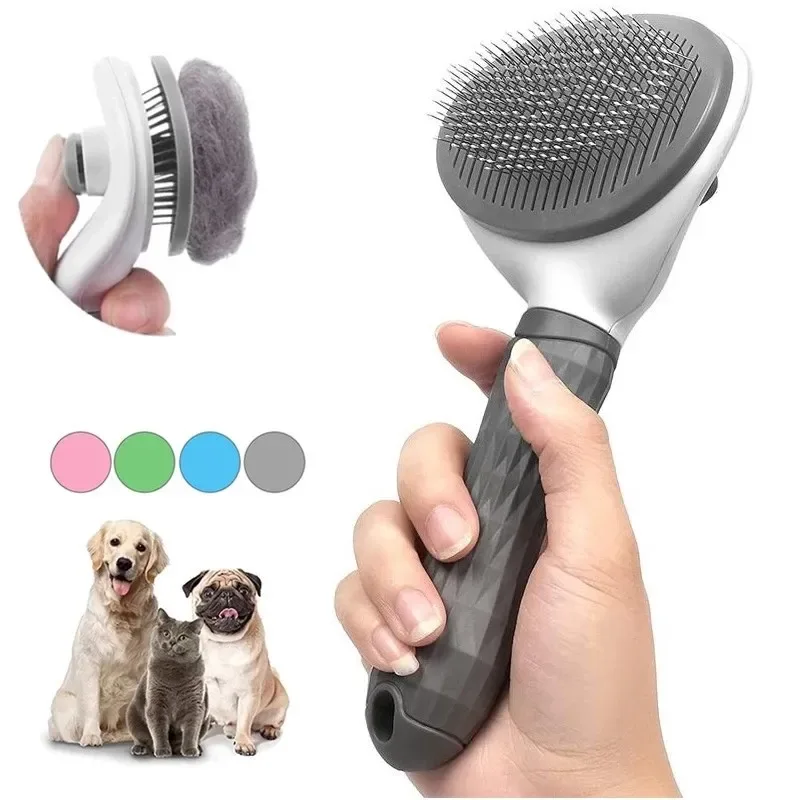 Brosse autonettoyante pour chien et chat - animaux Maxi Trouvaille