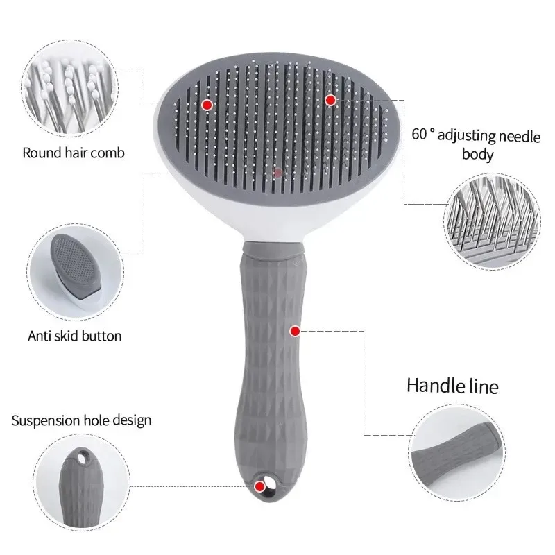 Brosse autonettoyante pour chien et chat - animaux Maxi Trouvaille photo 4