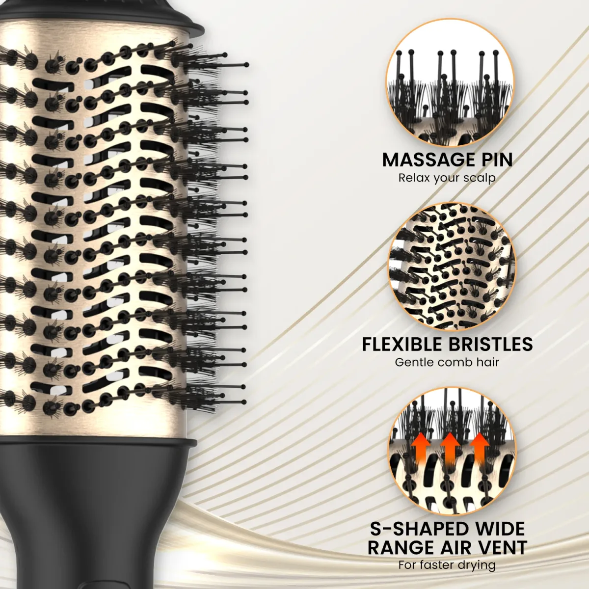 Brosse soufflante volumatrice LISAPRO - beaute Maxi Trouvaille photo 4