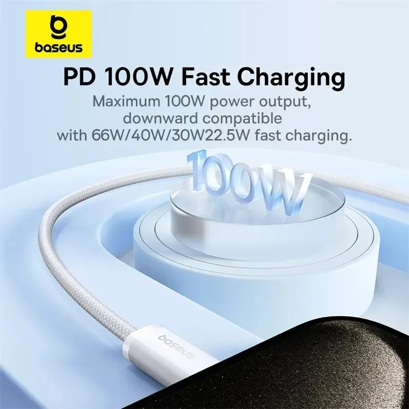 Câble Baseus 100W USB-C - accessoires Maxi Trouvaille photo 6