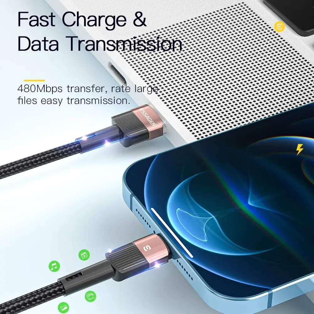 Câble Lightning charge rapide Essager - accessoires Maxi Trouvaille photo 3