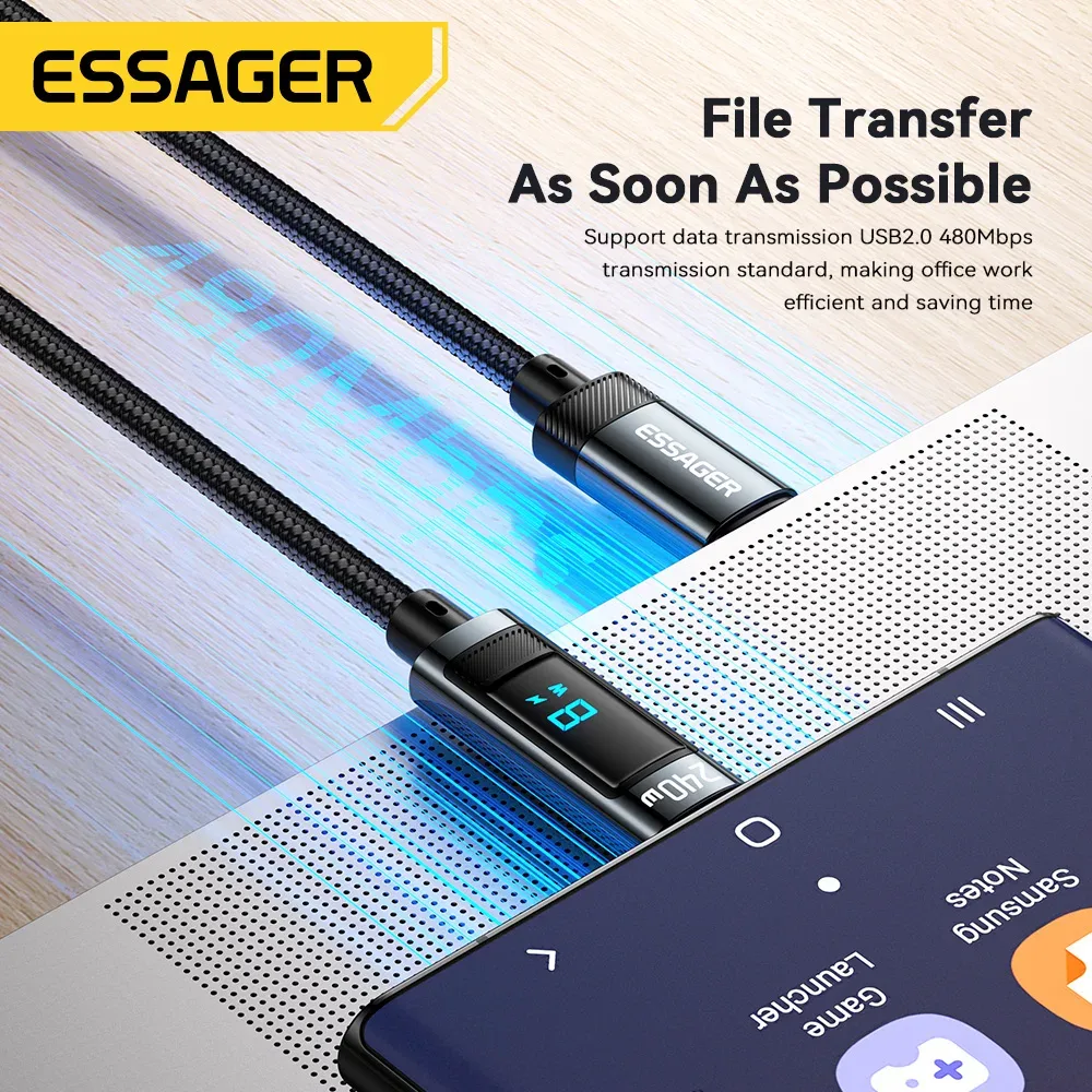Câble USB-C 240 W PD 3.1 Essager - accessoires Maxi Trouvaille photo 4