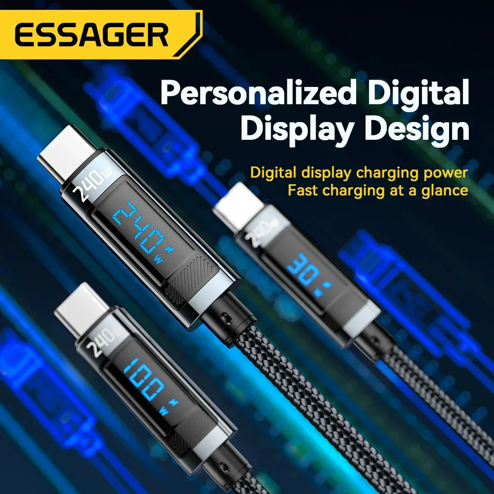 Câble USB-C 240 W PD 3.1 Essager - accessoires Maxi Trouvaille photo 6