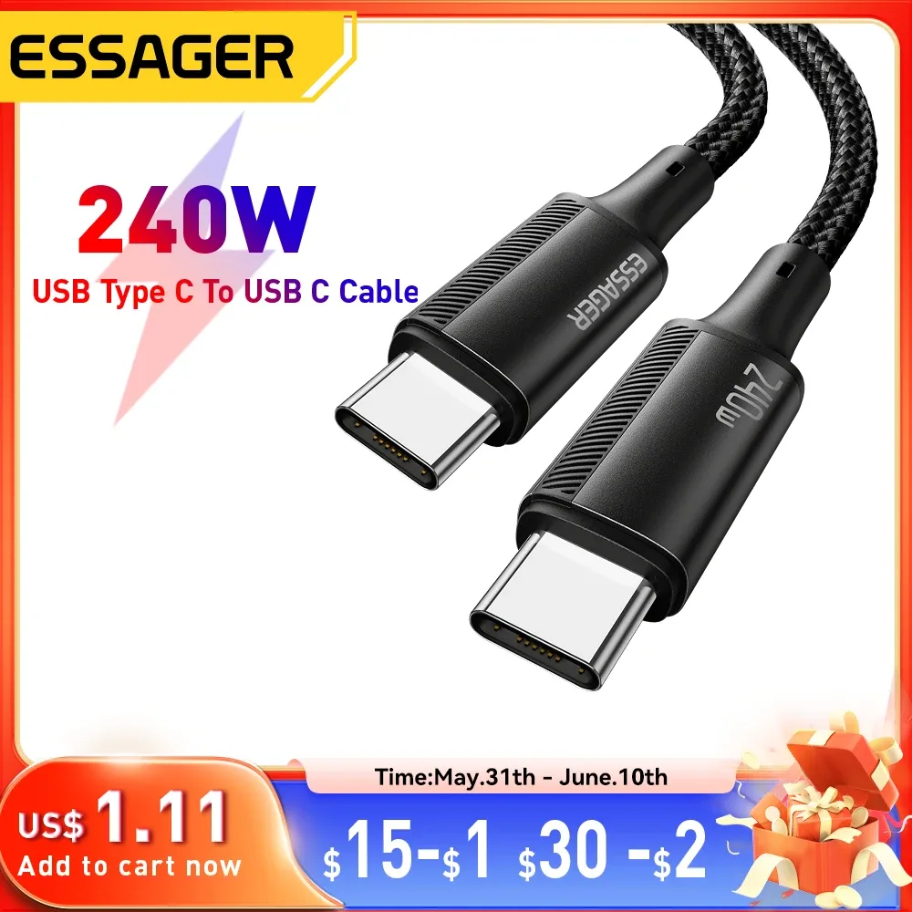 Câble USB-C 240W renforcé best-seller - high-tech Maxi Trouvaille