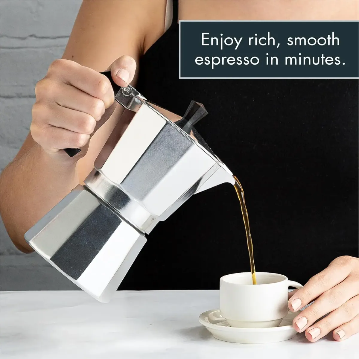 Cafetière italienne Moka en aluminium - cuisine Maxi Trouvaille photo 6