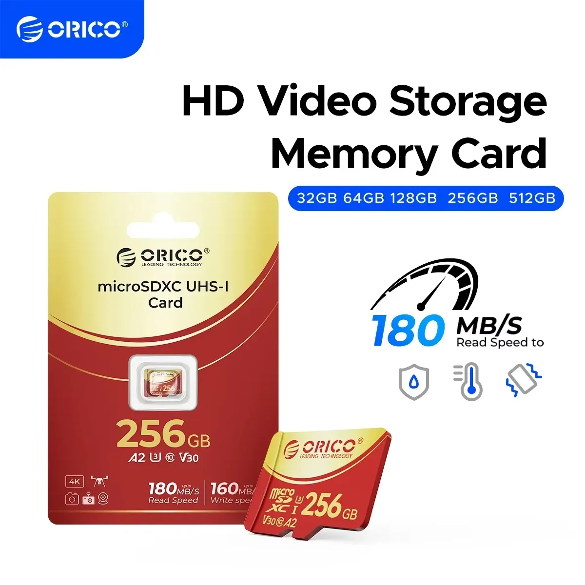Carte microSDXC 64 Go ORICO V30 - high-tech Maxi Trouvaille
