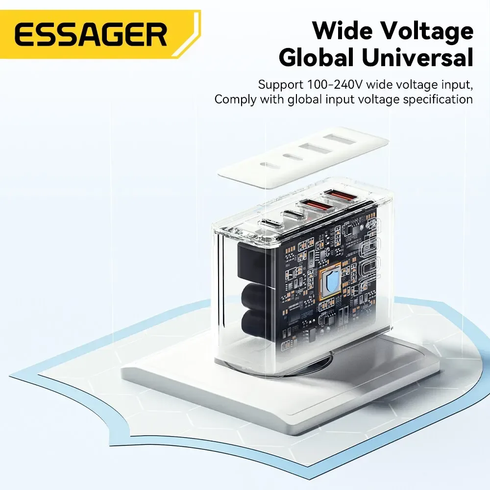 Chargeur GaN 100 W multi-ports Essager - accessoires Maxi Trouvaille photo 6