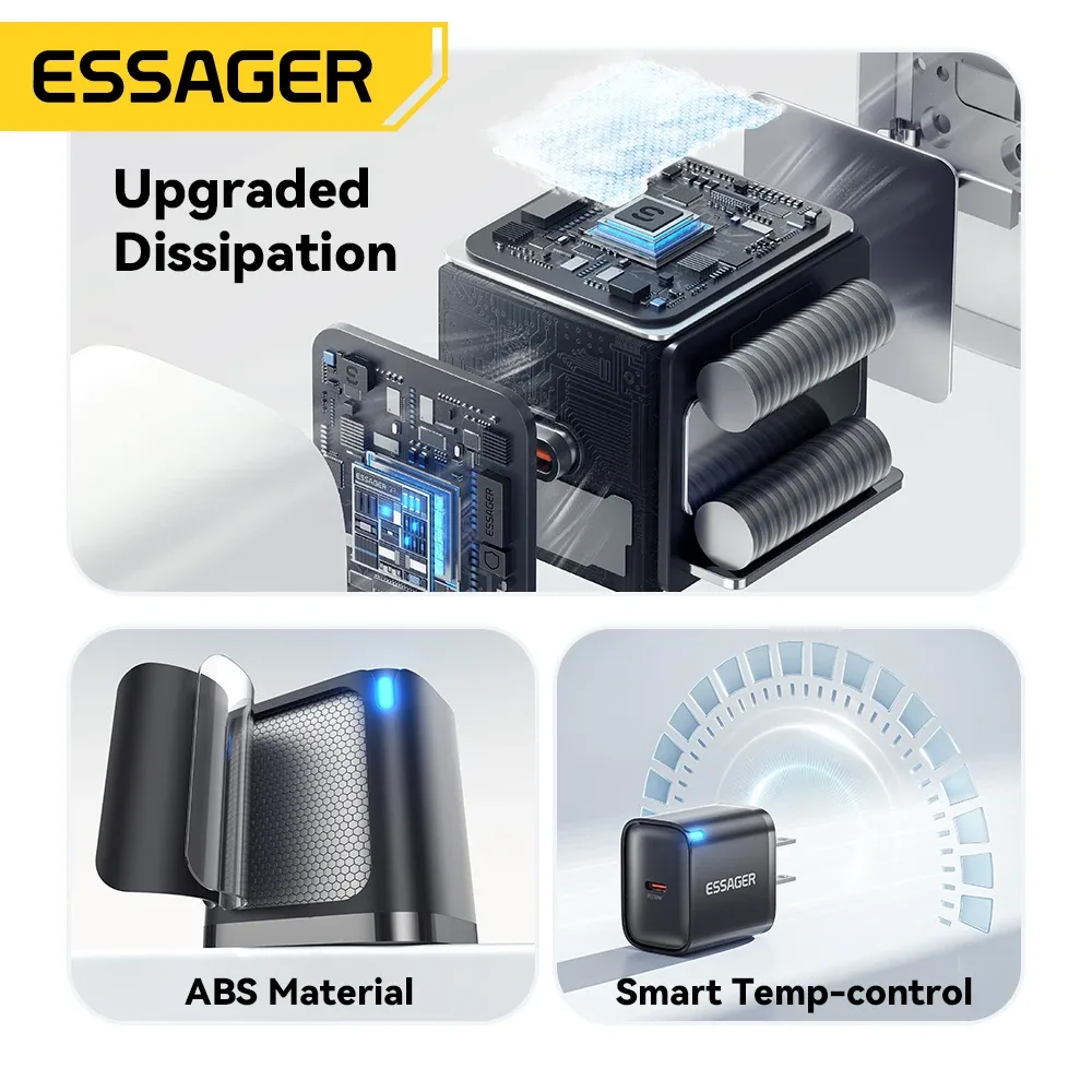 Chargeur mini 30 W USB-C Essager - accessoires Maxi Trouvaille photo 5