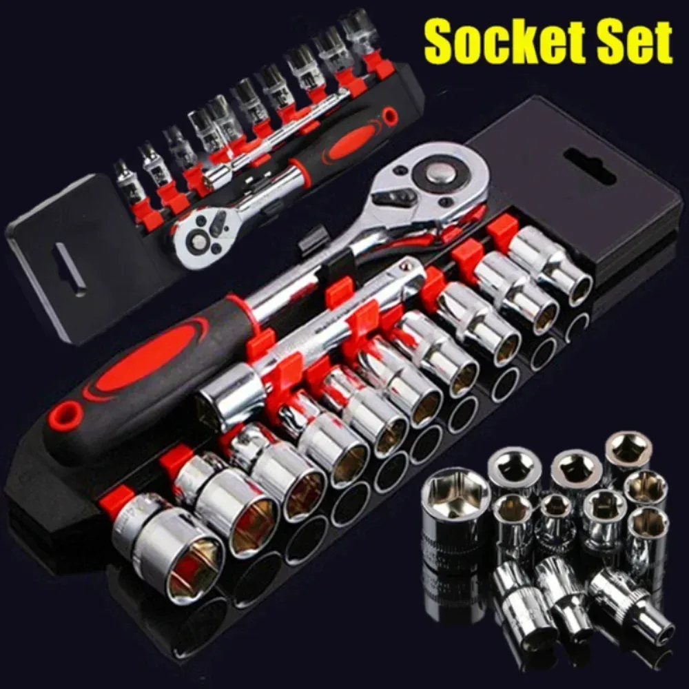 Coffret 12 clés à douille avec cliquet - outillage Maxi Trouvaille